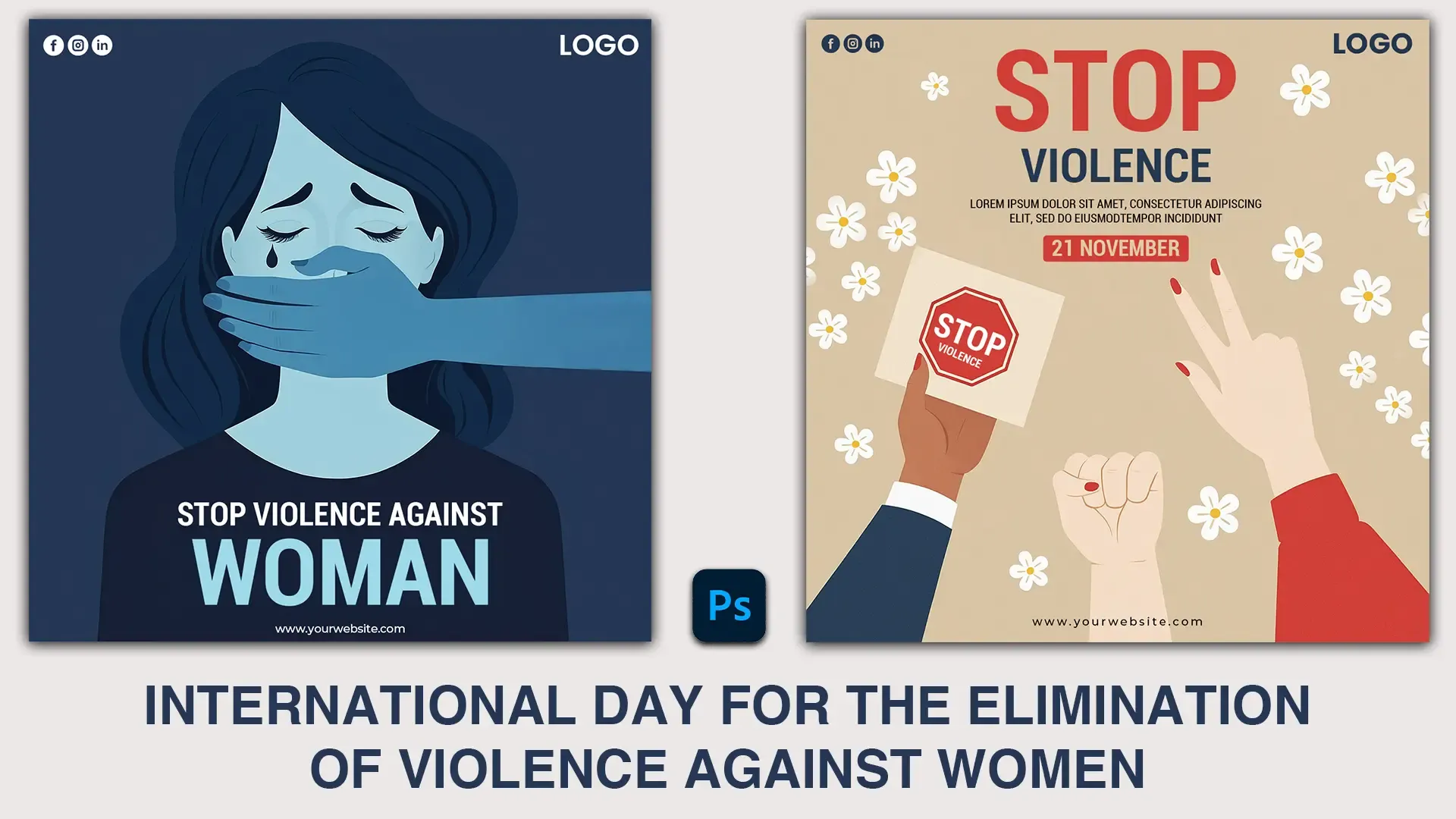 Stop Violence Against Women Awareness Campaign Instagram Post